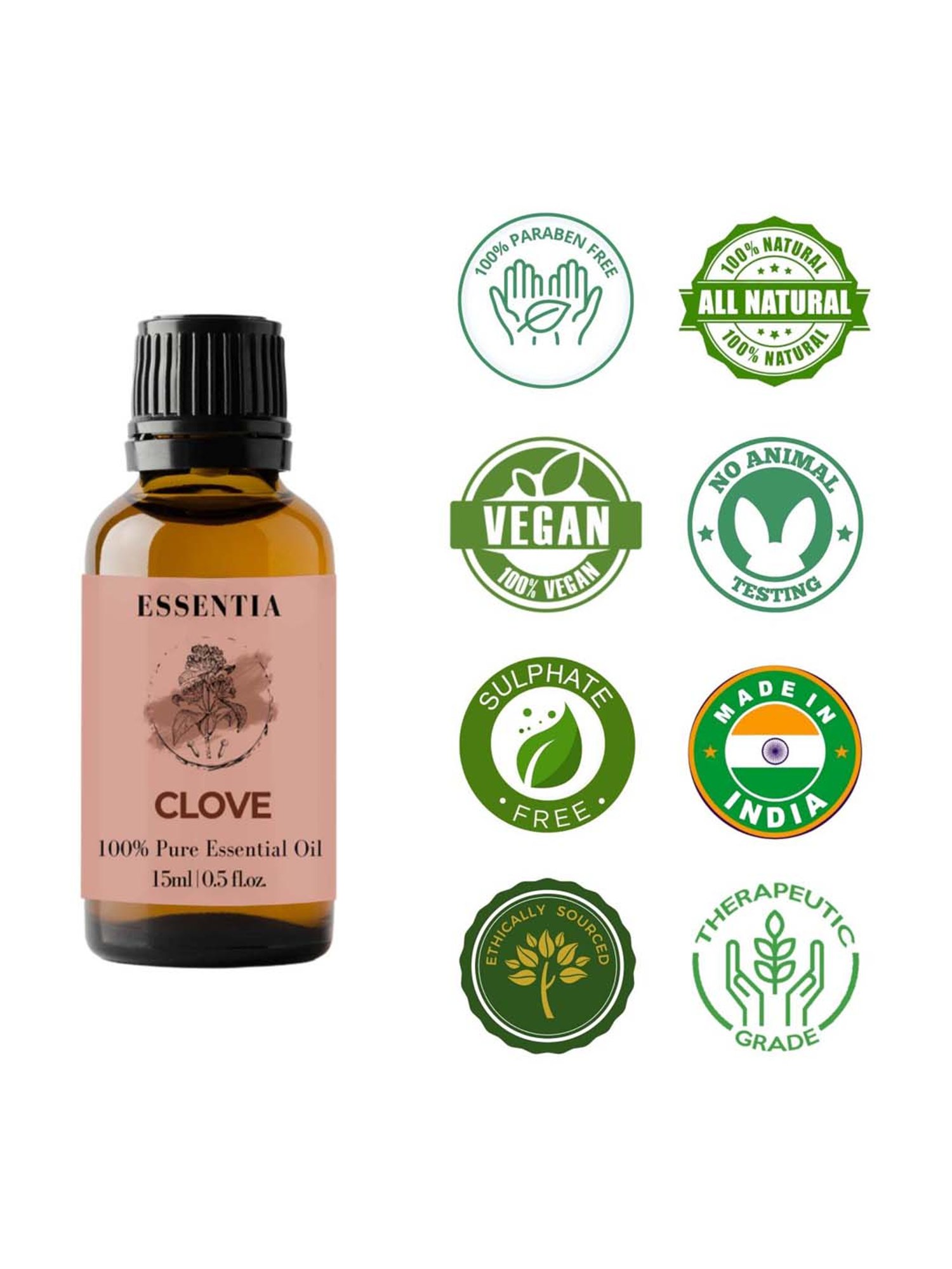 Essentia Extracts Combo of Eucalyptus & Clove Essential Oil