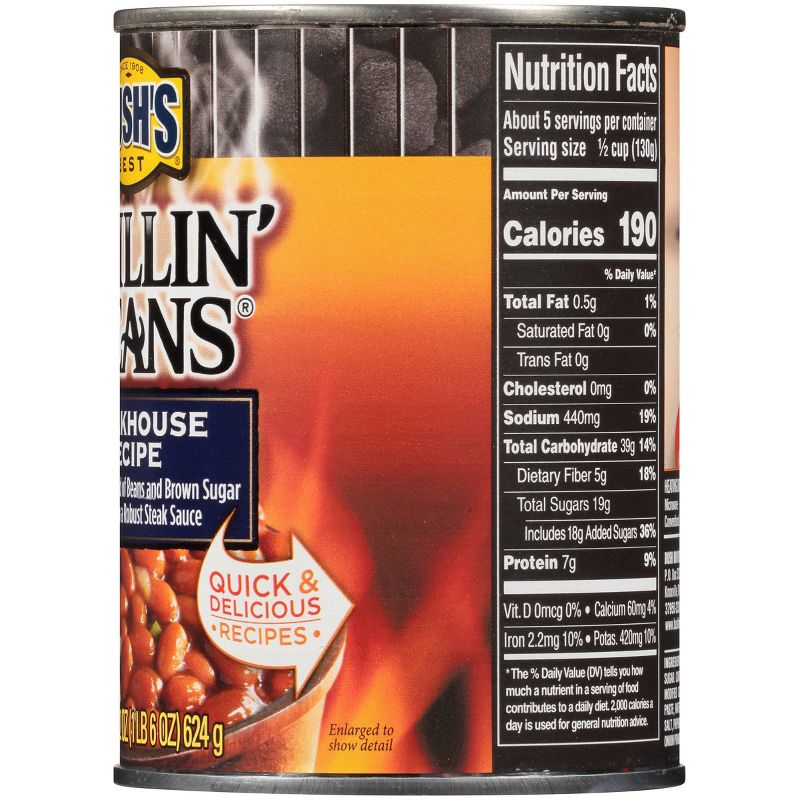 Bush's Steakhouse Recipe Grillin' Beans - 22oz