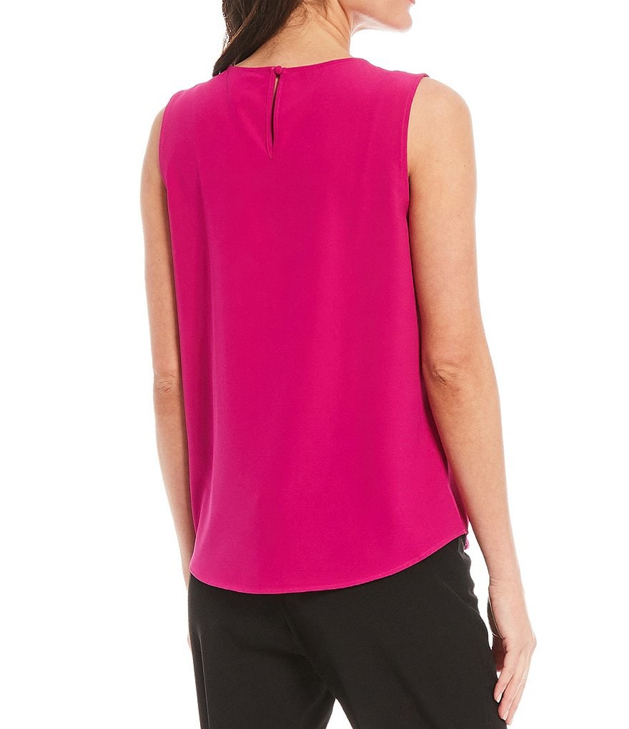 Alex Marie Evelyn Crew Neck Sleeveless Blouse