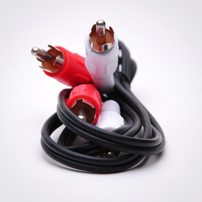 FireFold RCA-RWMM2-3 2 RCA Audio Cable - Male to Male 3ft - for connecting DVD players, VHS players, Sega Dreamcast, Nintendo 64