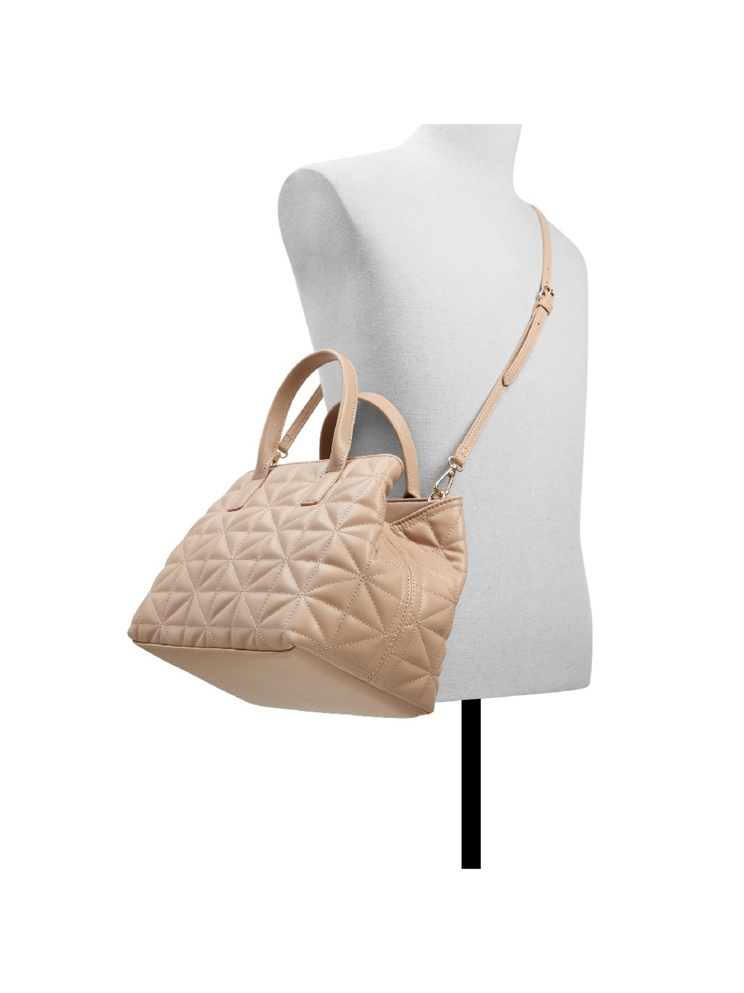 Call It Spring Beige Textured Medium Tote Handbag