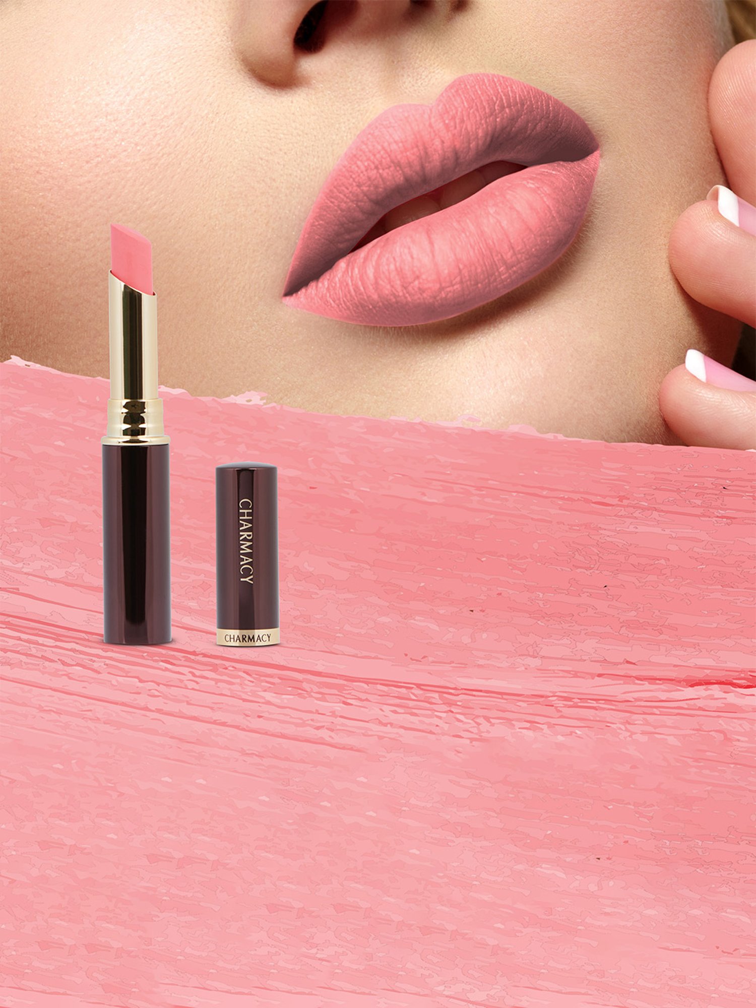 CHARMACY Milano Longstay Matte Lipstick 61 Get It On - 2.8 gm