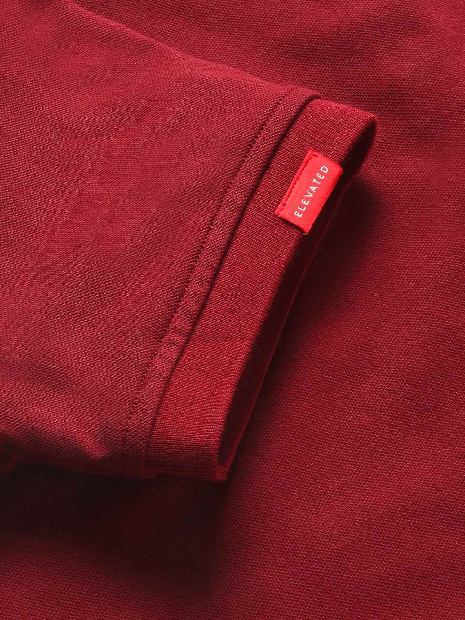 The Bear House Maroon Slim Fit Polo T-Shirt