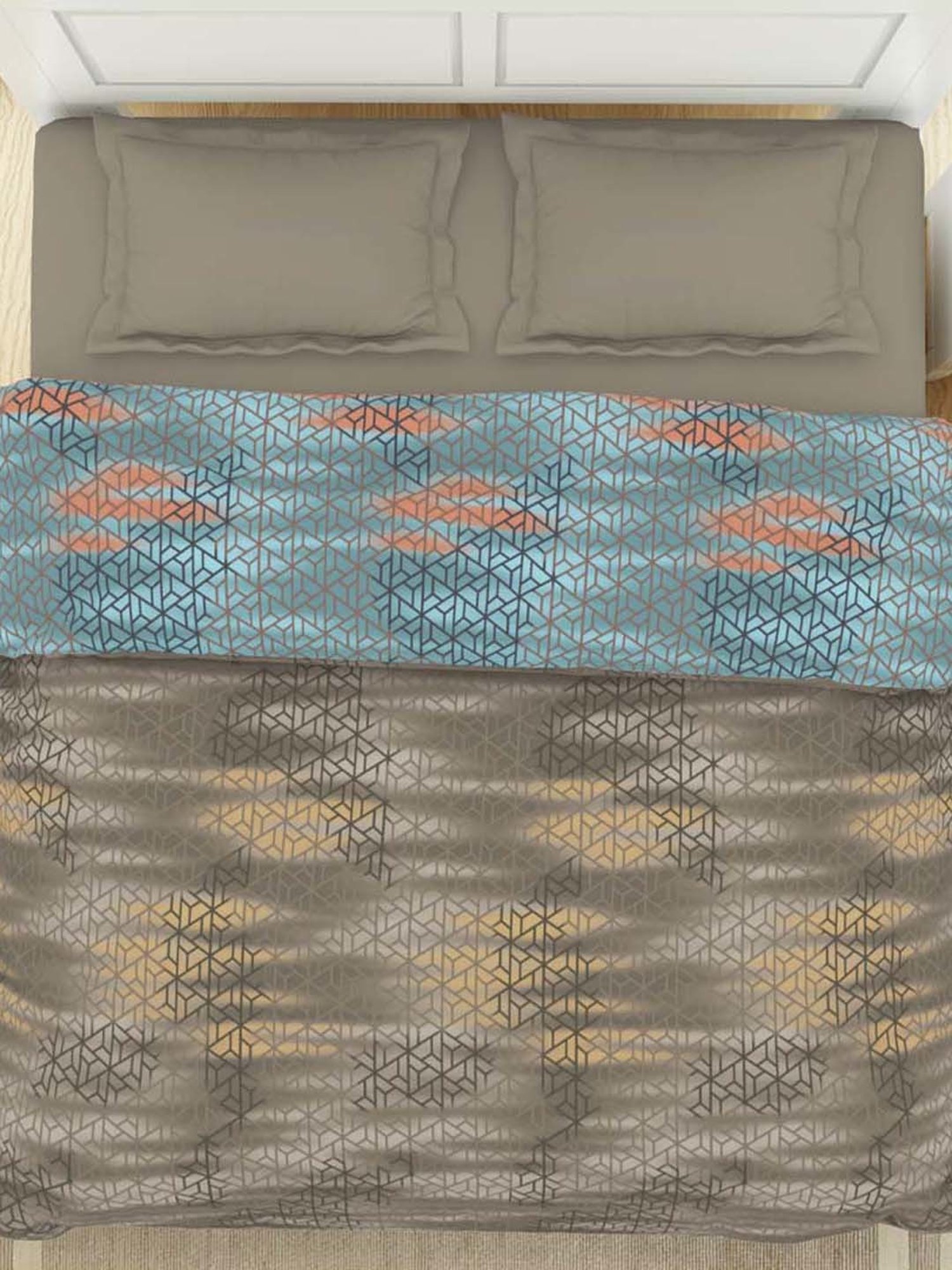 Spaces Pumice Stone Cotton 144 TC Double Bed Quilt