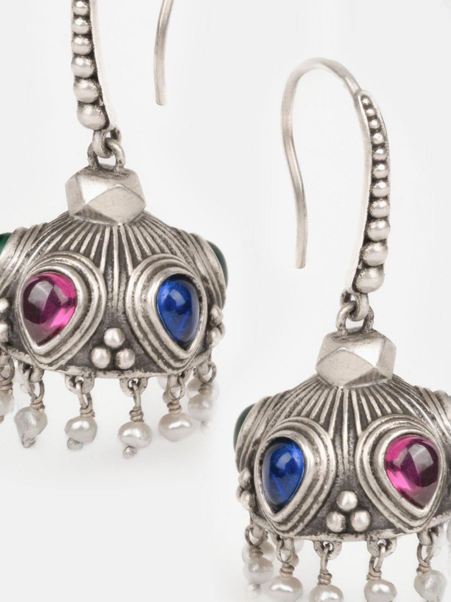 Clara 92.5 Sterling Silver Lily Earrings for Women