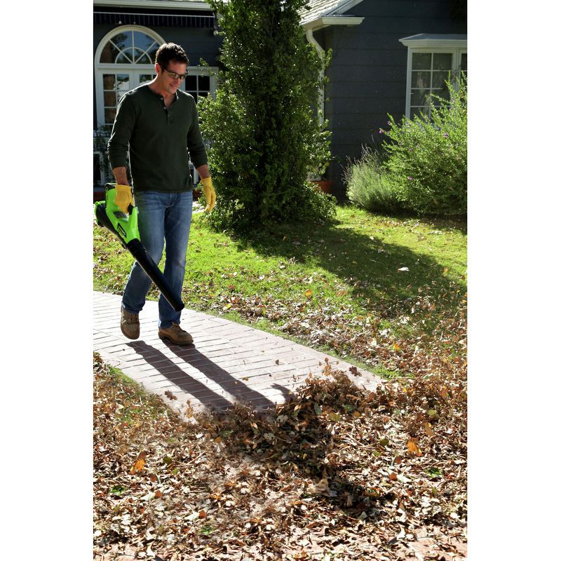 Greenworks 1301202 STBA40B210 40V String Trimmer and Axial Blower with 2 Ah Battery and Charger