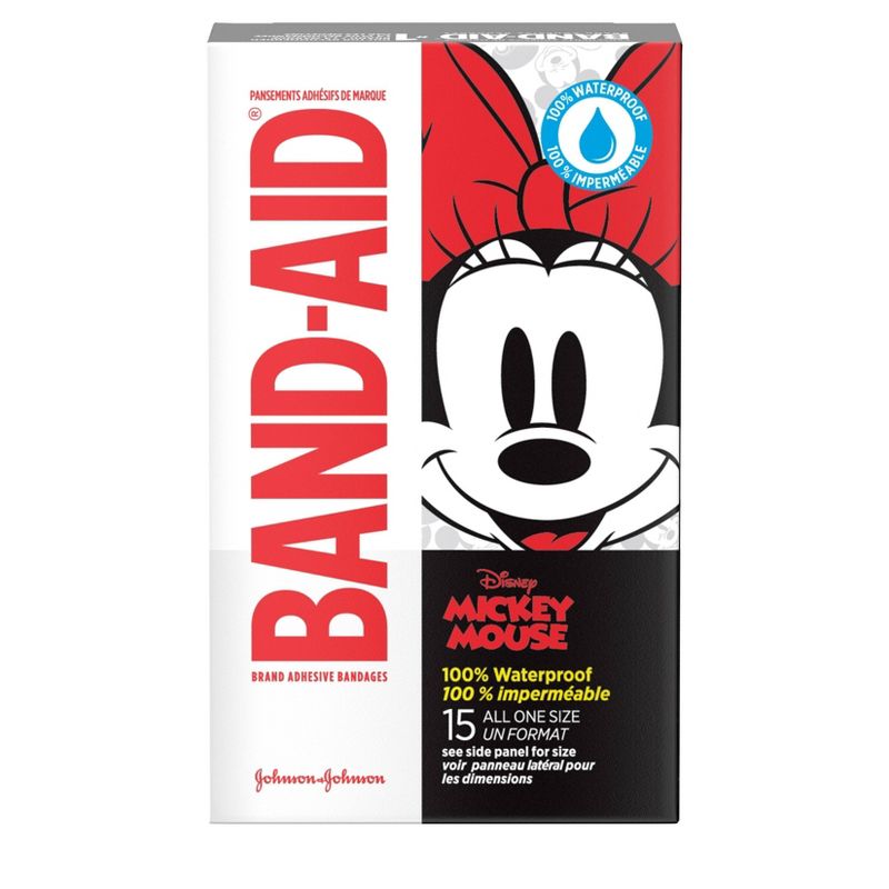 Band-Aid Disney Mickey Mouse Waterproof Bandages - 15ct