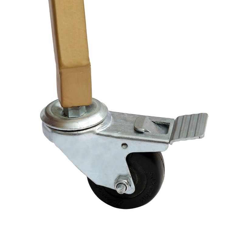 Flash Furniture Castleberry Rustic Wood Grain and Iron Kitchen Serving and Bar Cart