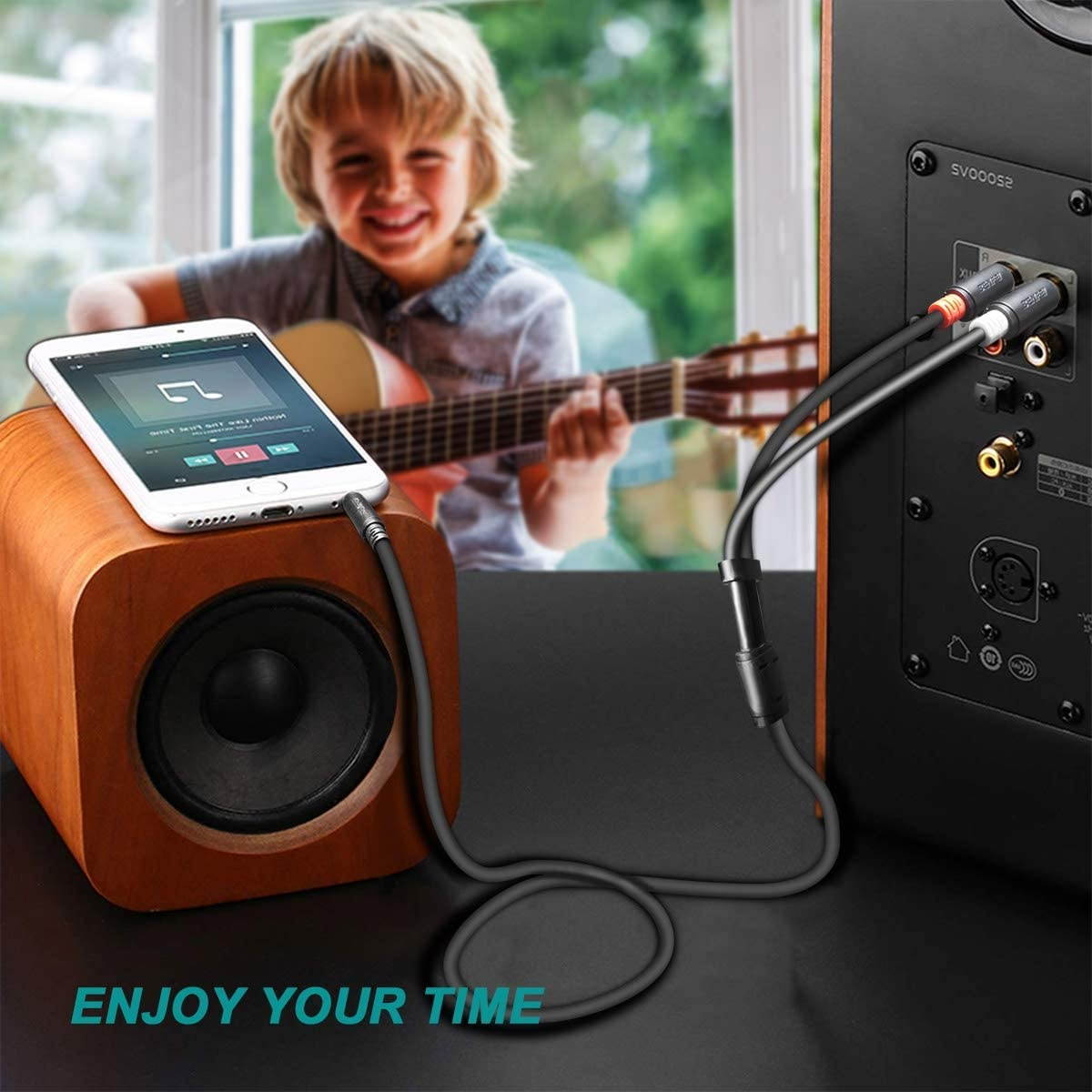 3.5mm to 2-Male RCA, Benfei RCA to Audio Stereo Cable - 6 Feet