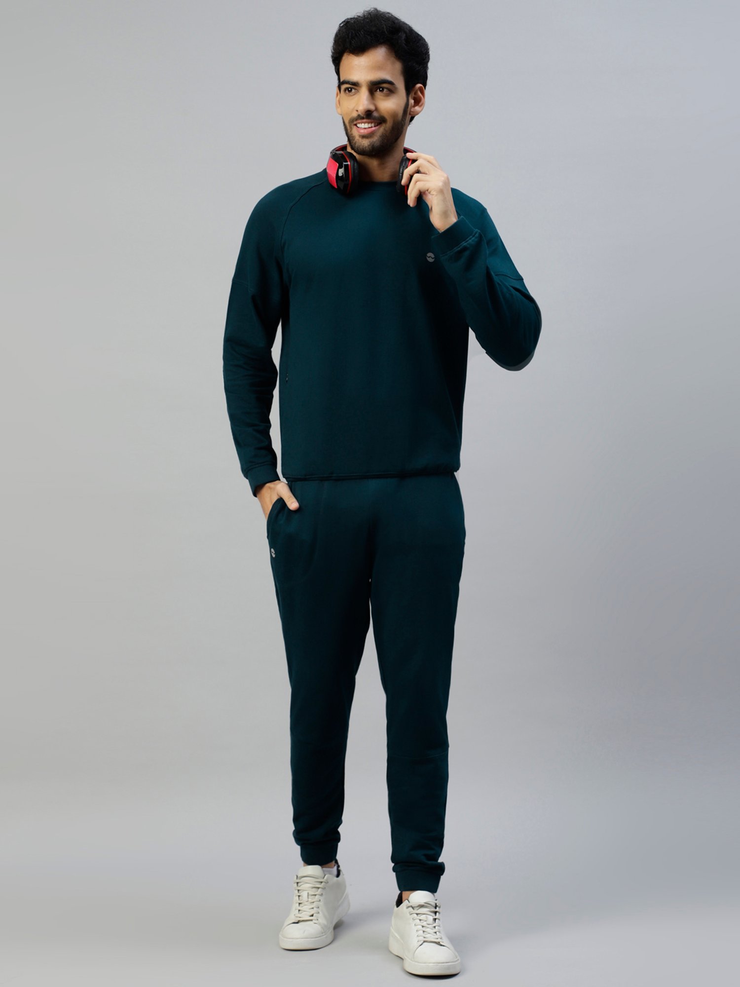 Slowave Teal Regular Fit Joggers