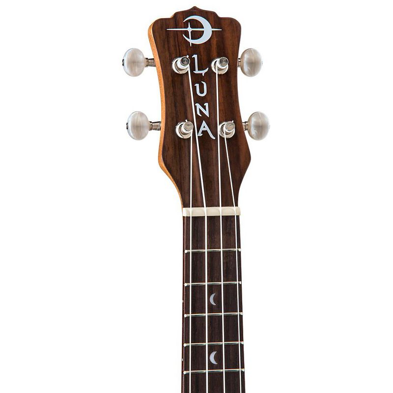 Luna Guitars MO EL Concert Acoustic-Electric Ukulele Lizard Design