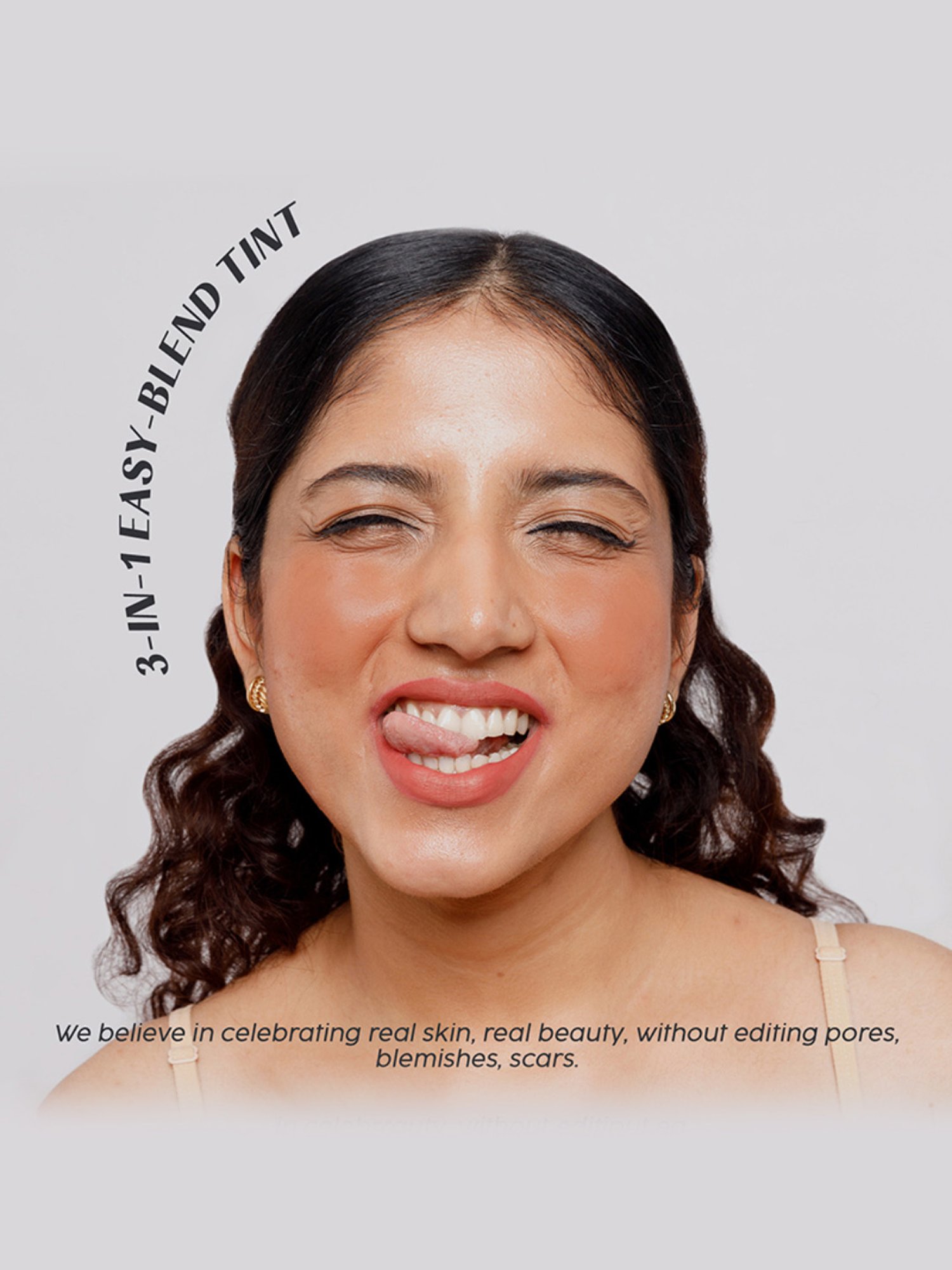 House of Makeup Dab N Glow Easy-Blend Lip + Cheek Tint Brown Sugar - 8 gm