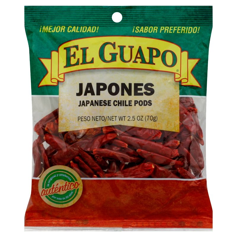 El Guapo Chile Japones Bag Whole - 3oz