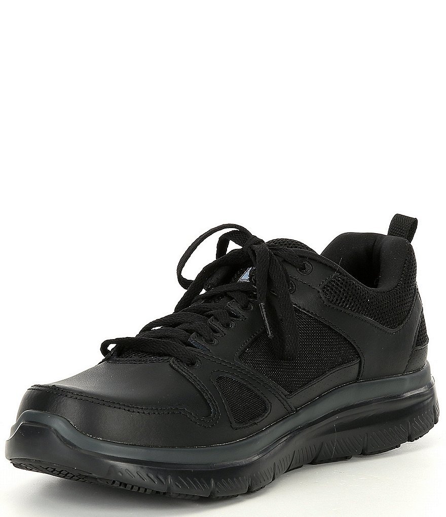 Skechers Men's Work Relaxed Fit Flex Advantage Slip Resistant Sneakers