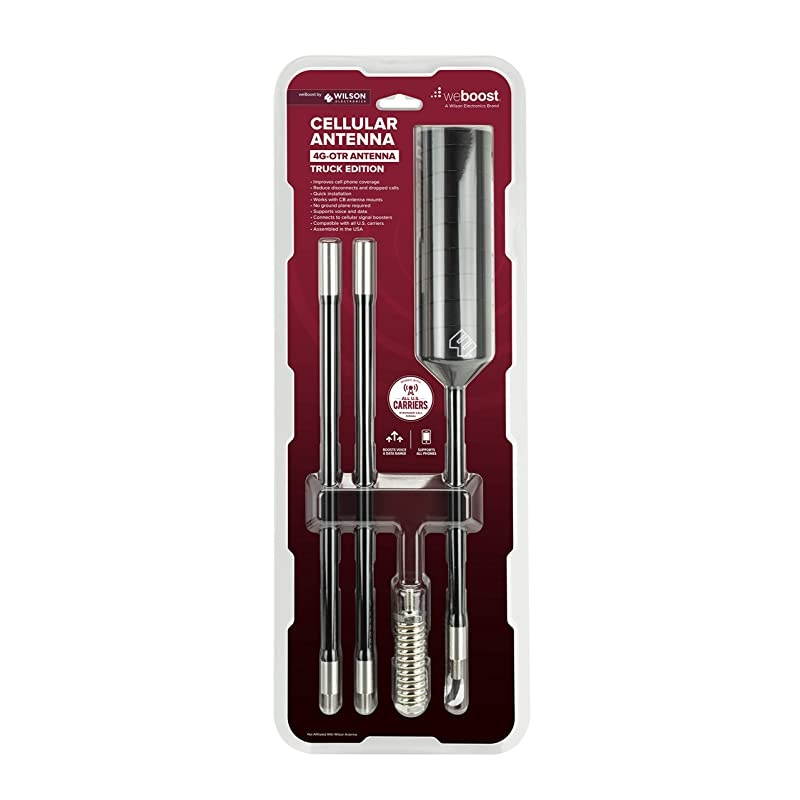 Wilson Electronics 17 32 45 4G Truck and RV SpringMount Antenna w 14 ft RG58 cable SMA Male Connector 304415