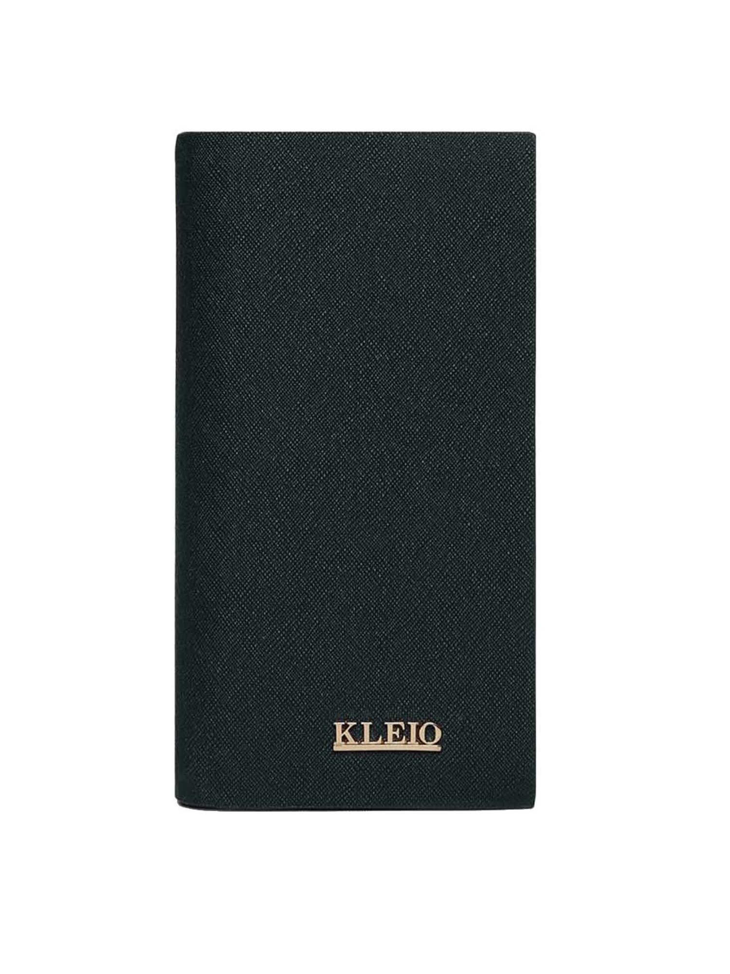 KLEIO Green Solid Zip Around Wallet for Women