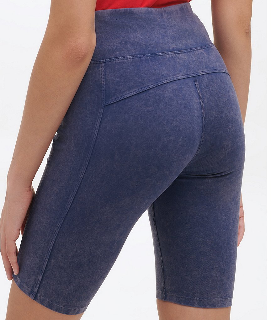 Tommy Hilfiger Sport High Rise Snow Washed Printed Logo Bike Short