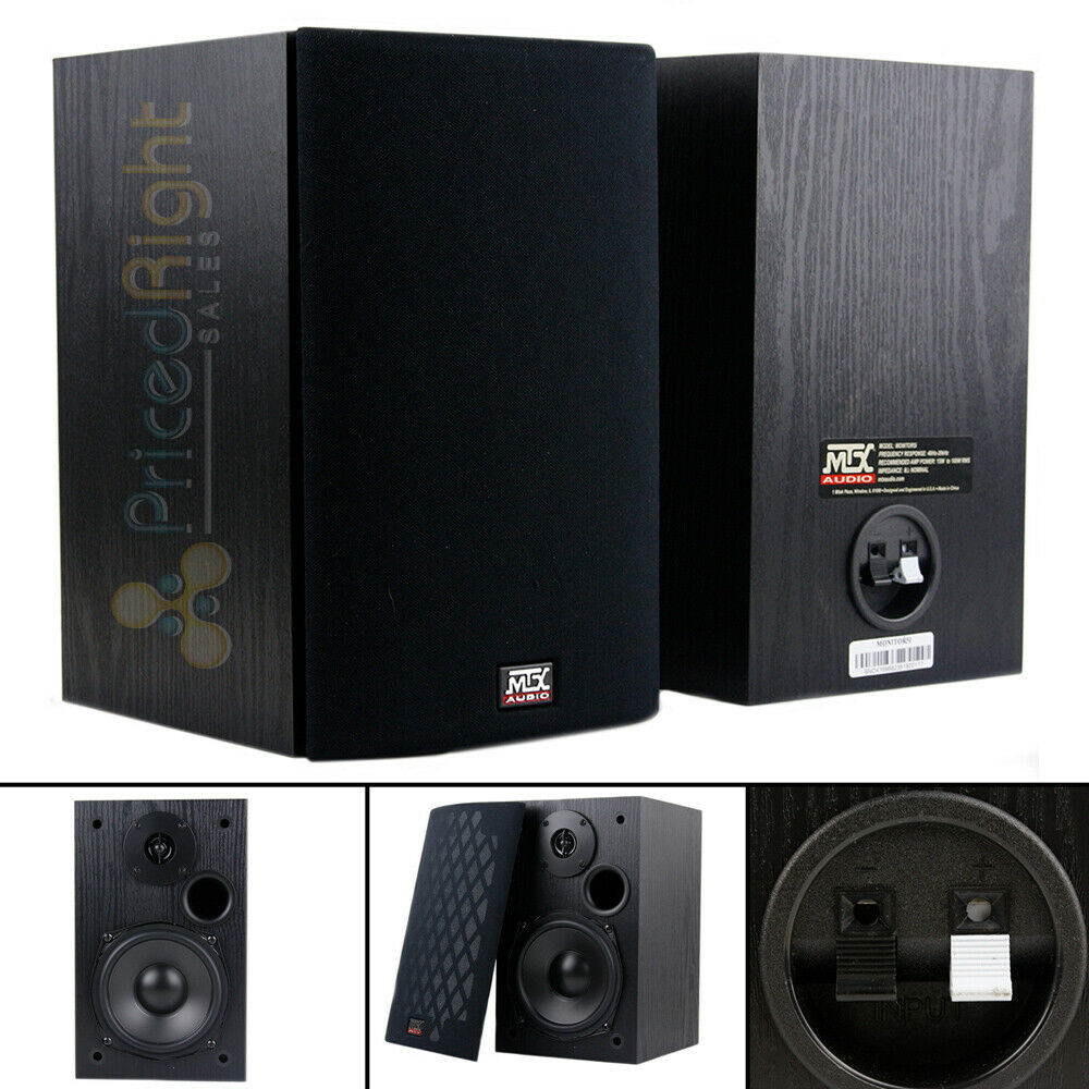 MTX Audio Monitor5i Bookshelf Speaker 5.25" 2 Way Loudspeaker Home Theater Pair