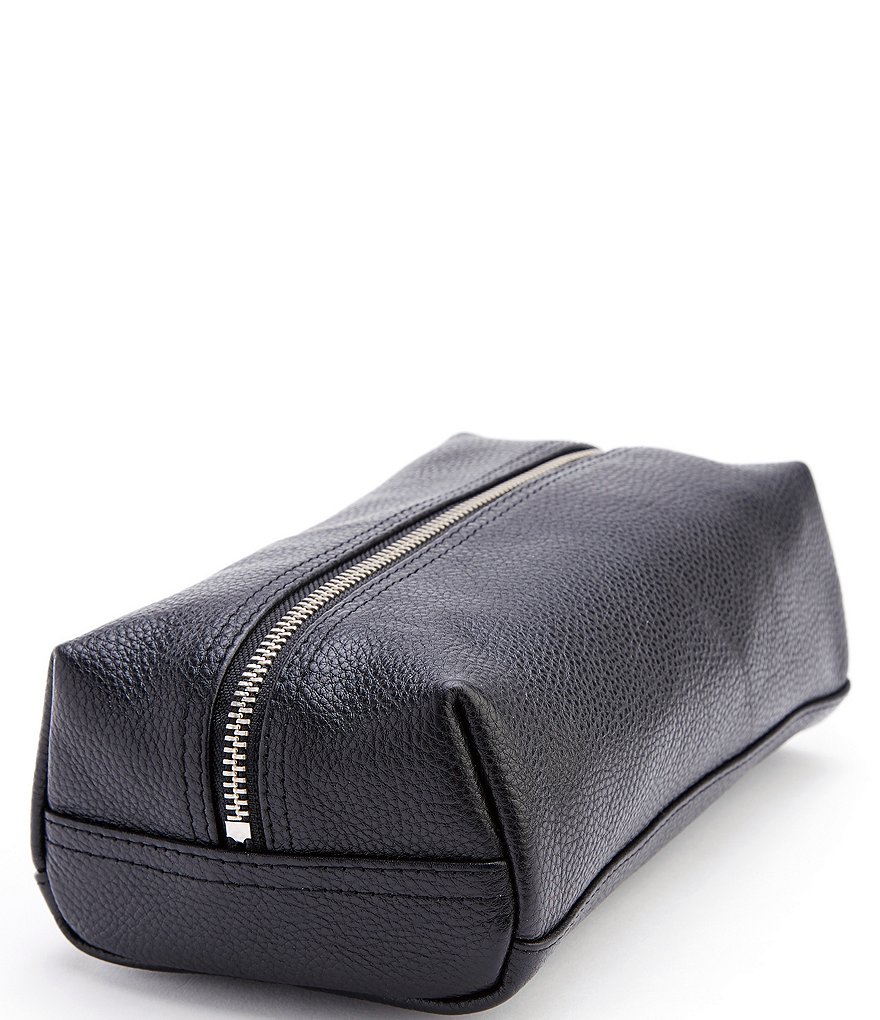 ROYCE New York Genuine Leather Compact Toiletry Bag