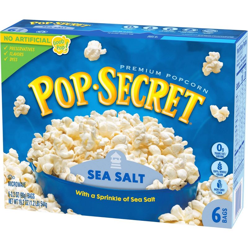 Pop Secret Sea Salt Microwave Popcorn - 6ct