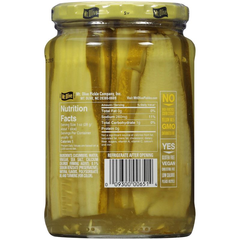 Mt. Olive Kosher Dill Made with Sea Salt - 24oz