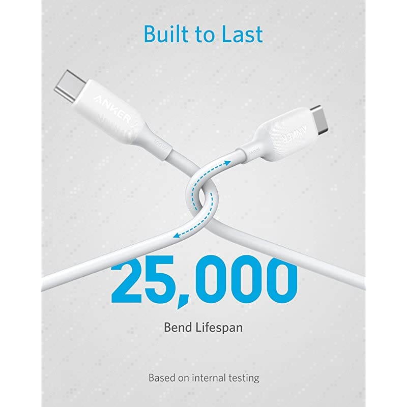 USB C Cable 100W 6ft  Powerline III USB C to USB C Charger Cable 20 Type C Charging Cable for MacBook Pro 2020 iPad Pro 2020 iPad Air 4 Galaxy S20 Plus S9 Pixel Switch LG V20 and More