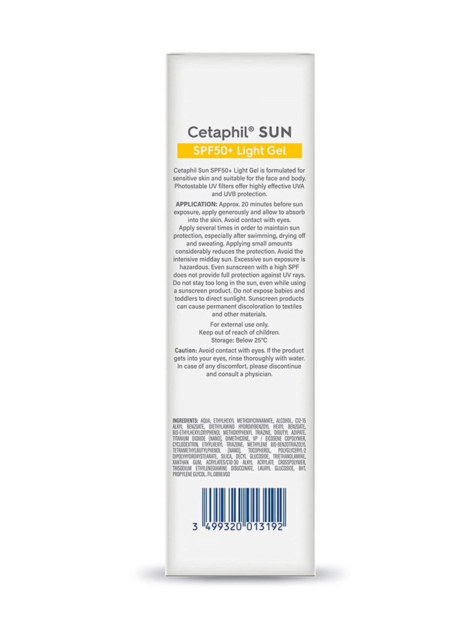 Cetaphil Sun SPF 50+ Light Gel - 50 ml