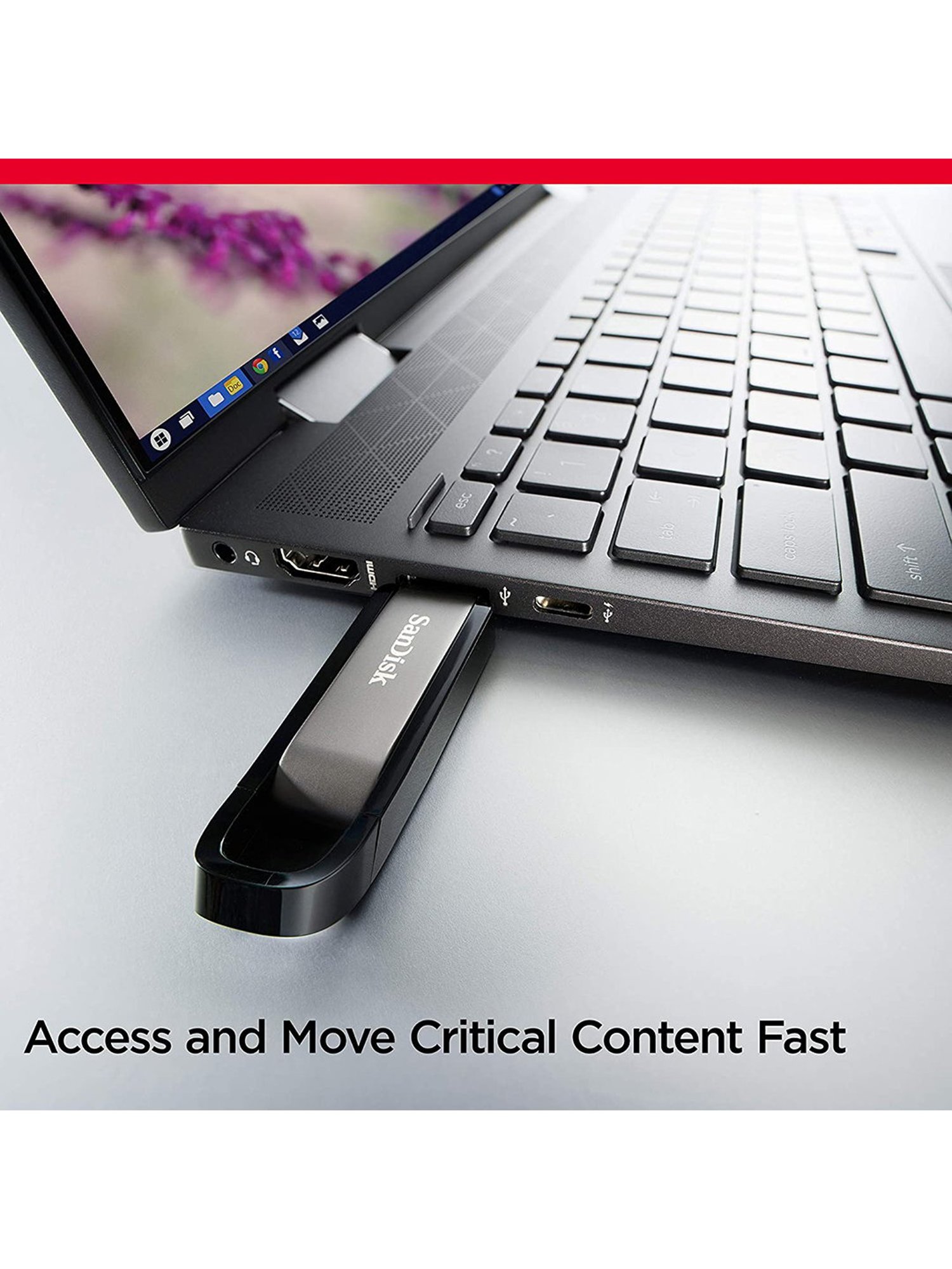 SanDisk USB Extreme SDCZ810-128G-G46 128GB USB 3.2 Pen Drive (Metal)