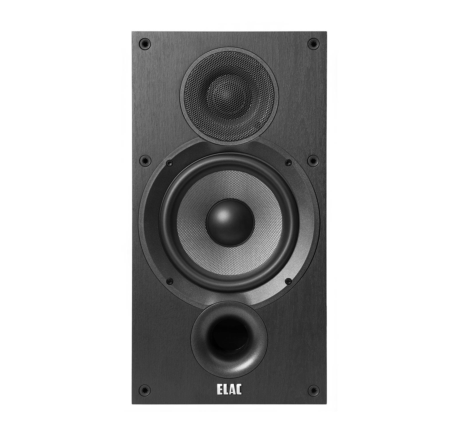 ELAC Debut 2.0 B6.2 Bookshelf Speakers, Black (Pair)
