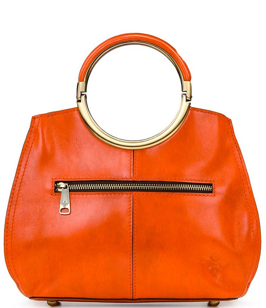 Patricia Nash Cut Out Tooling Collection Aria Ring Handle Floral Shopper Tote Bag