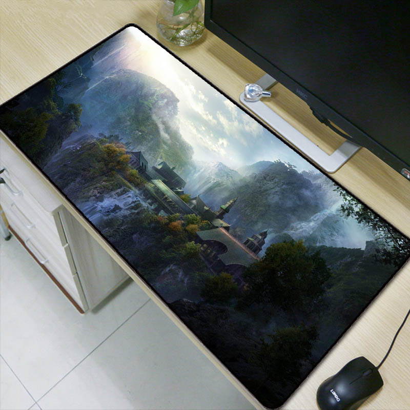 Lord of The Rings Large Gaming Mouse Pad Lock Edge Mouse Mat Keyboard Mat Table Mat Desk Mat for Notebook Laptop Gamer