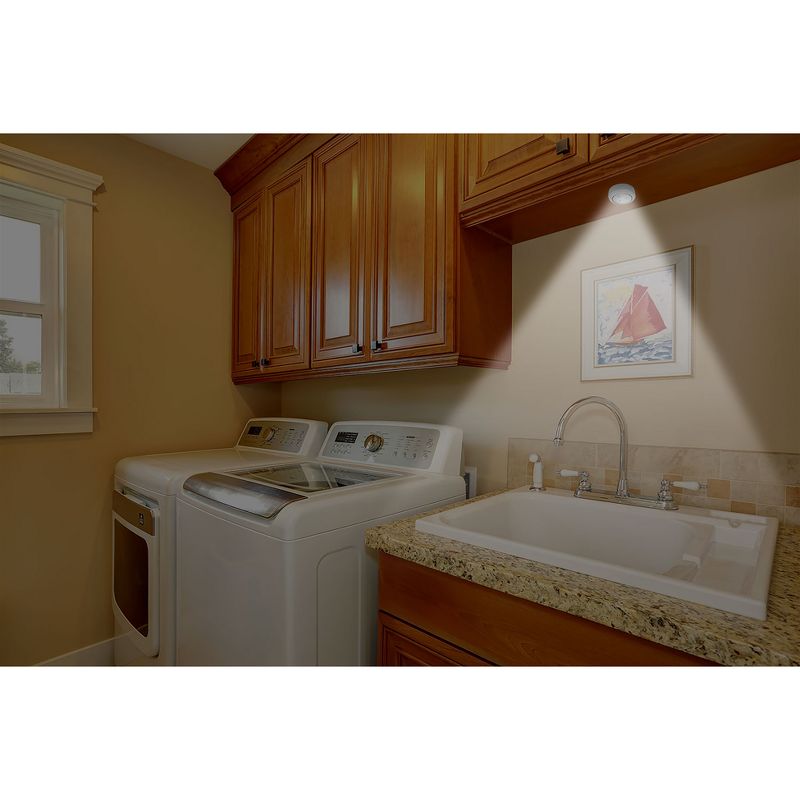 Brilliant Evolution 6pk Wireless LED Under Cabinet Puck Light With Remote