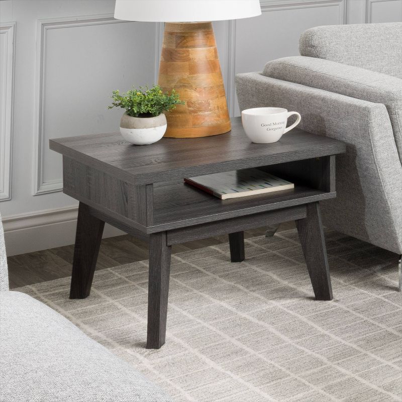 Hollywood Side Table Dark Gray - CorLiving