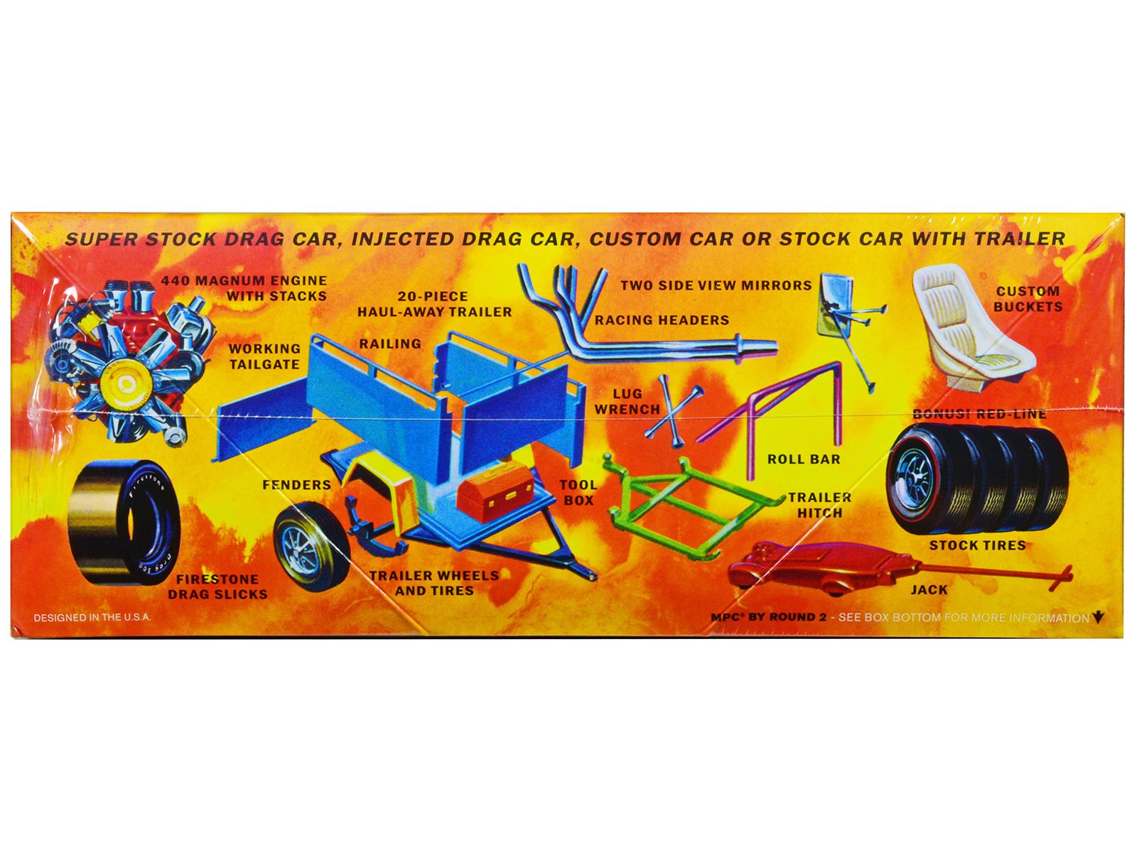 Level 4 Model Kit 1970 Dodge Challenger T/A "Streetburner" 2-in-1 Kit 1/24 Scale Model by Revell