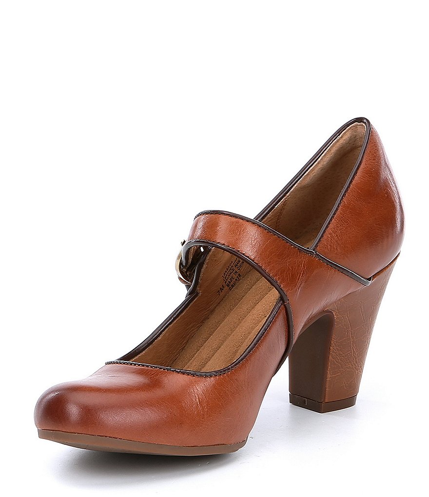 Deltan Tessa Croc-Embossed T-Strap Block Heel Pumps