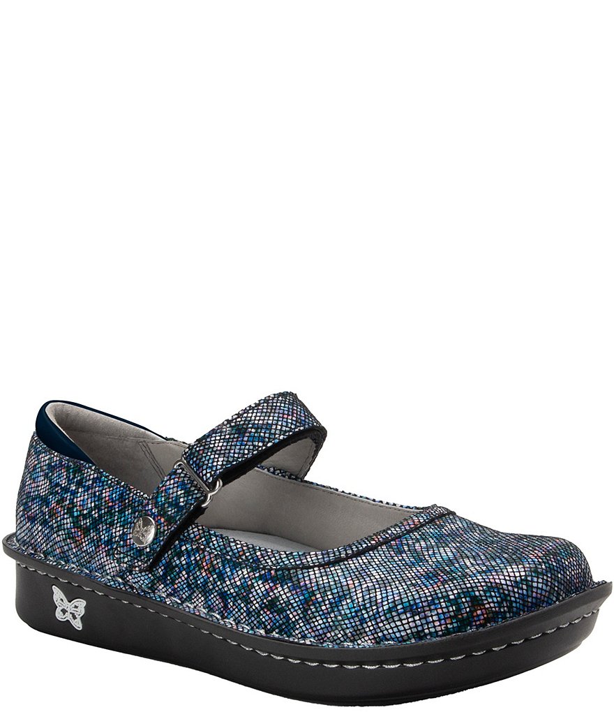 Alegria Belle Printed Leather Mary Janes