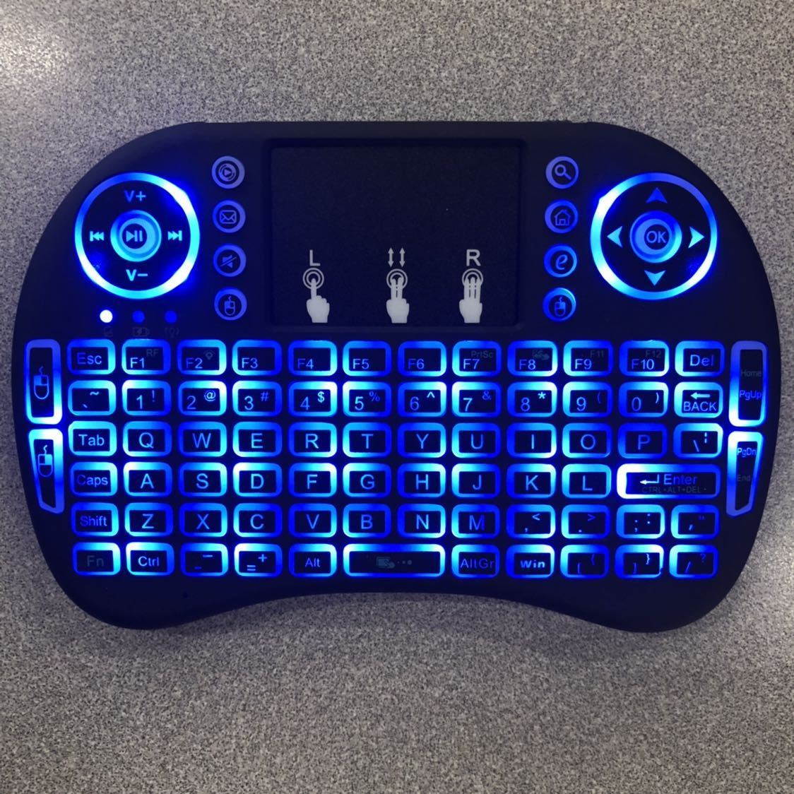 Mini 3 Backlit i8 2.4GHz Wireless Keyboard for Respberry LG TV Box Android PC