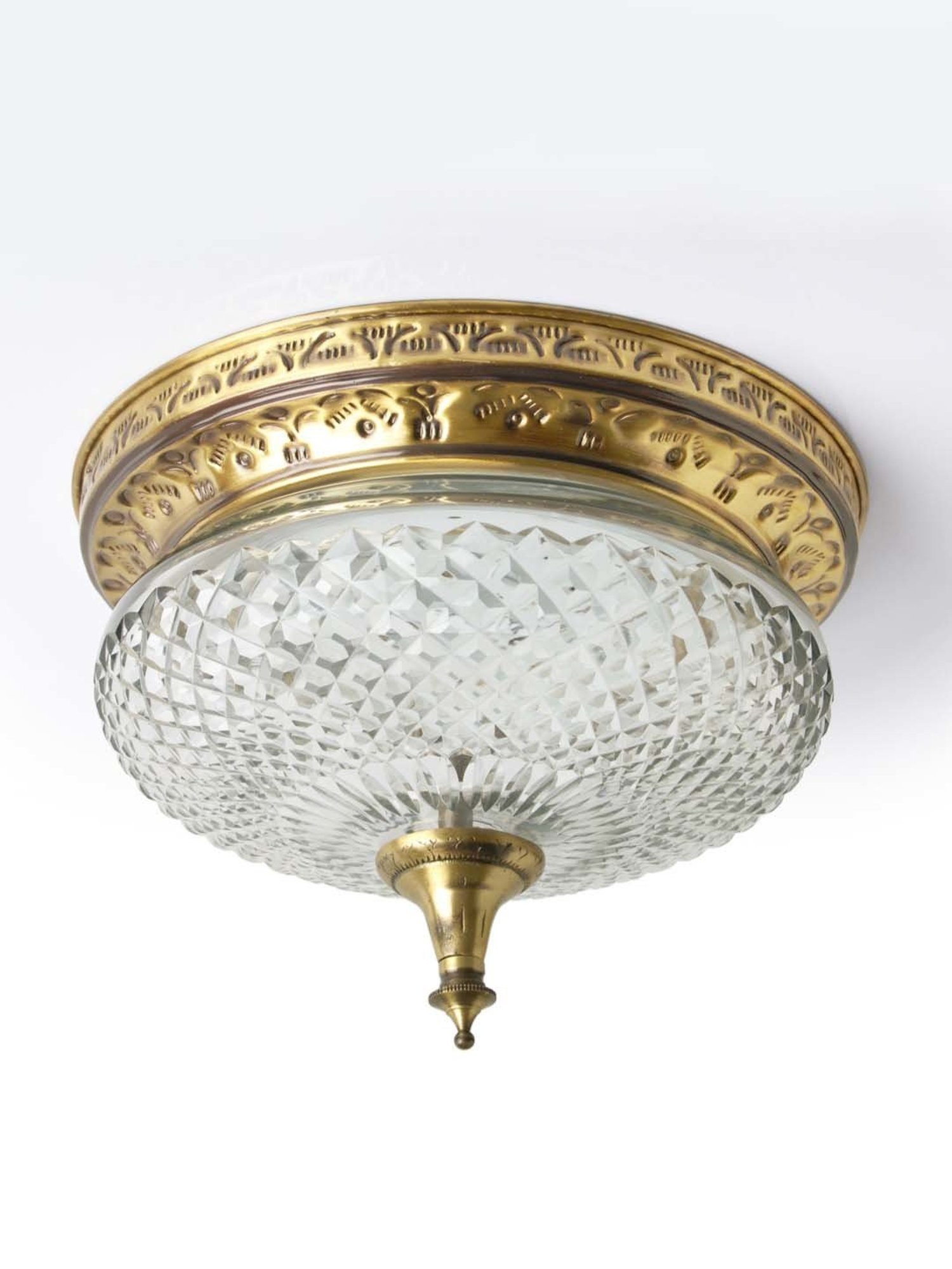 Fos Lighting 'Flush' Golden Brass Ceiling Light - Set of 1