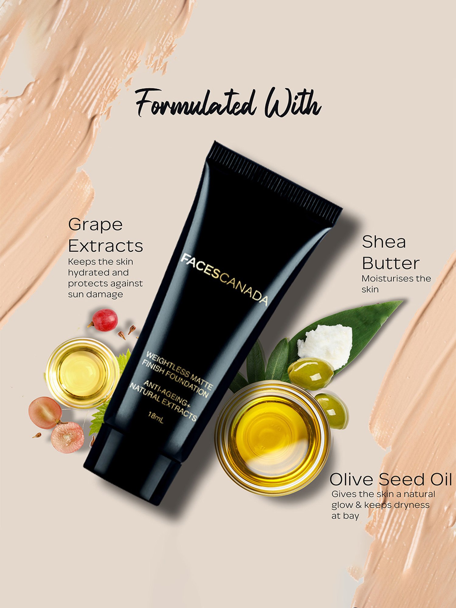 Faces Canada Face Combo - Makeup Remover and Weightless Foundation