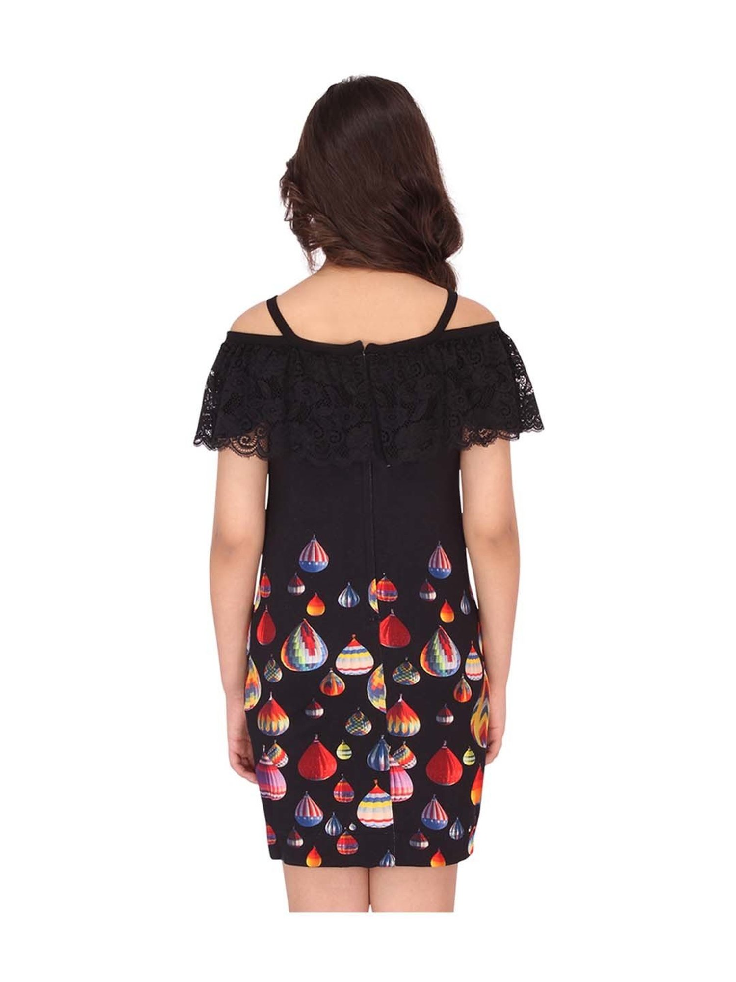 Budding Bees Kids Multicolor Floral Print Dress