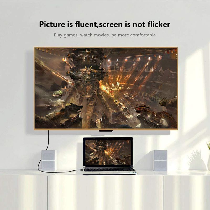 USB C to VGA Cable Adapter Black 6 Feet/1.8m,QGEEM Type C to VGA Cable Compatible with MacBook Pro,Dell XPS 13/15,Surface Book 2,HP Spectre x360,Lenovo Yoga 910 & More,VGA to USB C