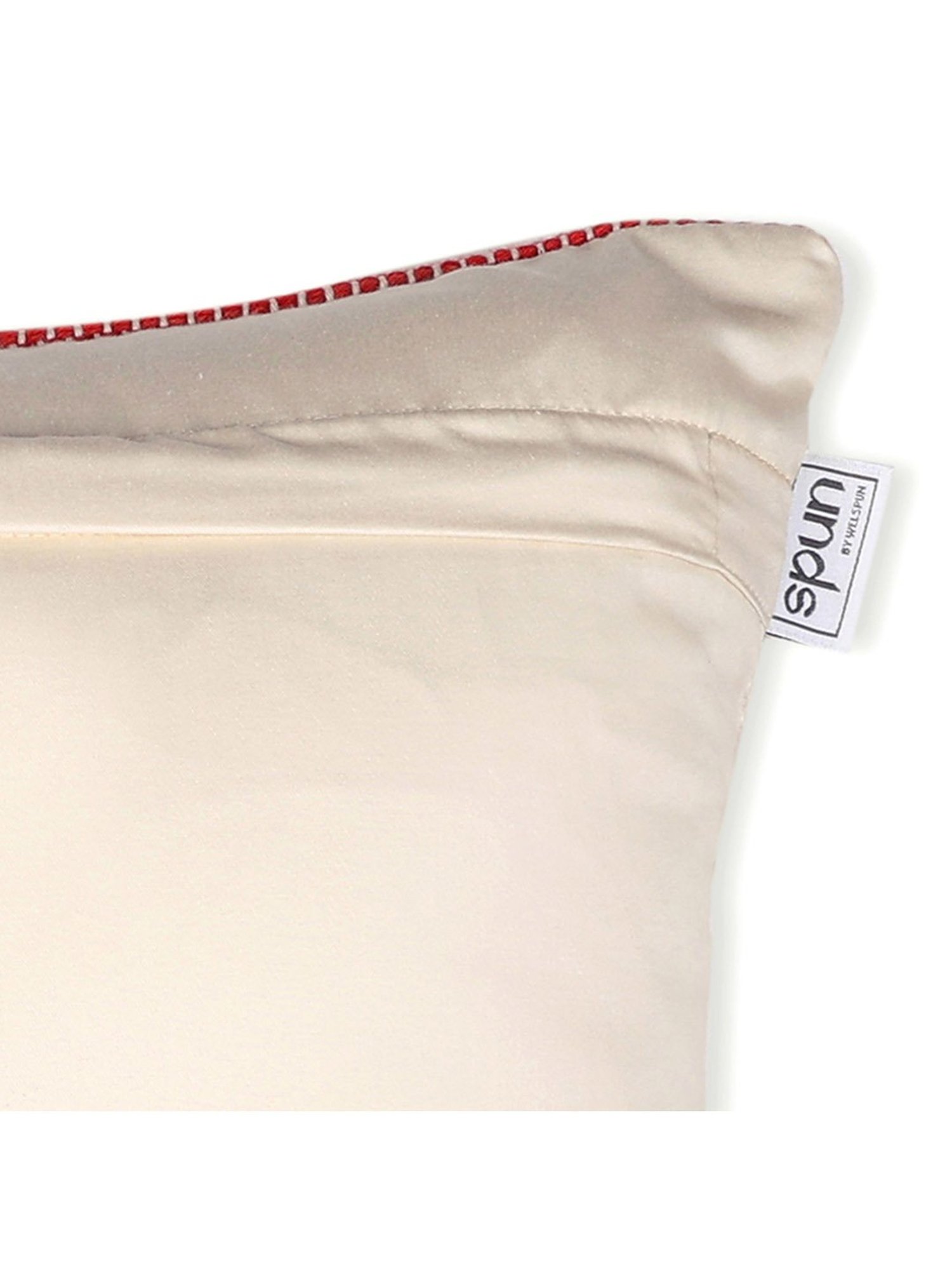 Spaces Spun Striped Pink Cotton Cushion Cover