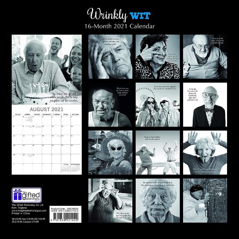 2021 The Everygirl Wall Calendar 15" x 12" Liam - Blue Sky