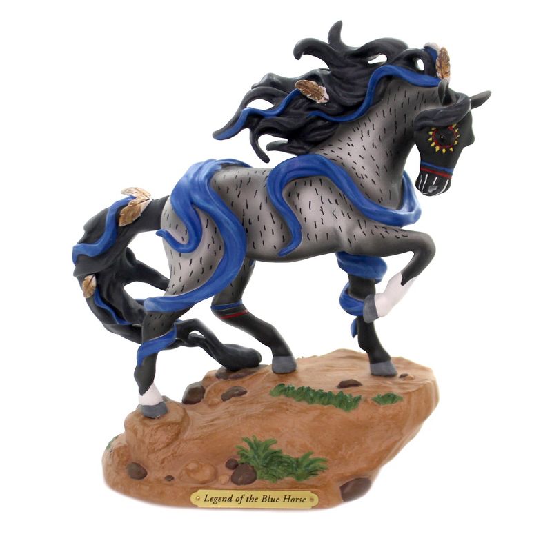 Trail Of Painted Ponies 9.25" Legend Of The Blue Horse Limited Edition  -  Decorative Figurines
