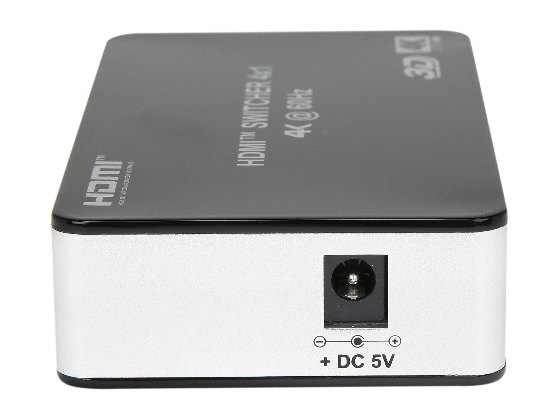 Coboc HD2SW4X1 4X1 4 Ports 4 In 1 out HDMI 2.0&nbsp; Amplified Powered&nbsp; Aluminum Housing Switch switcher w/&nbsp; 4K2K@60Hz 3D HDCP&nbsp; Supports - 4K*2K 2160p