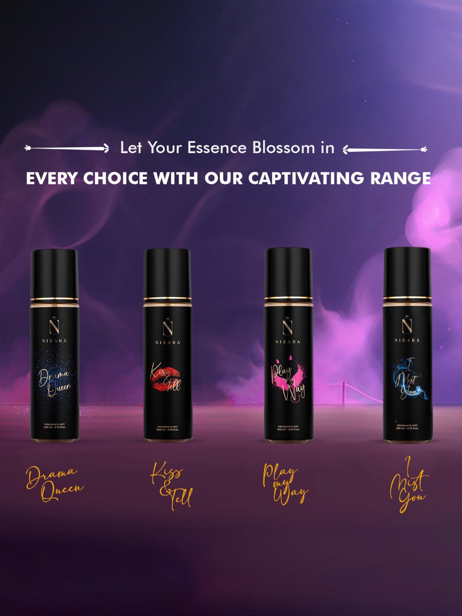 NISARA Play My Way Body Mist for Women&iquest;- 200 ml