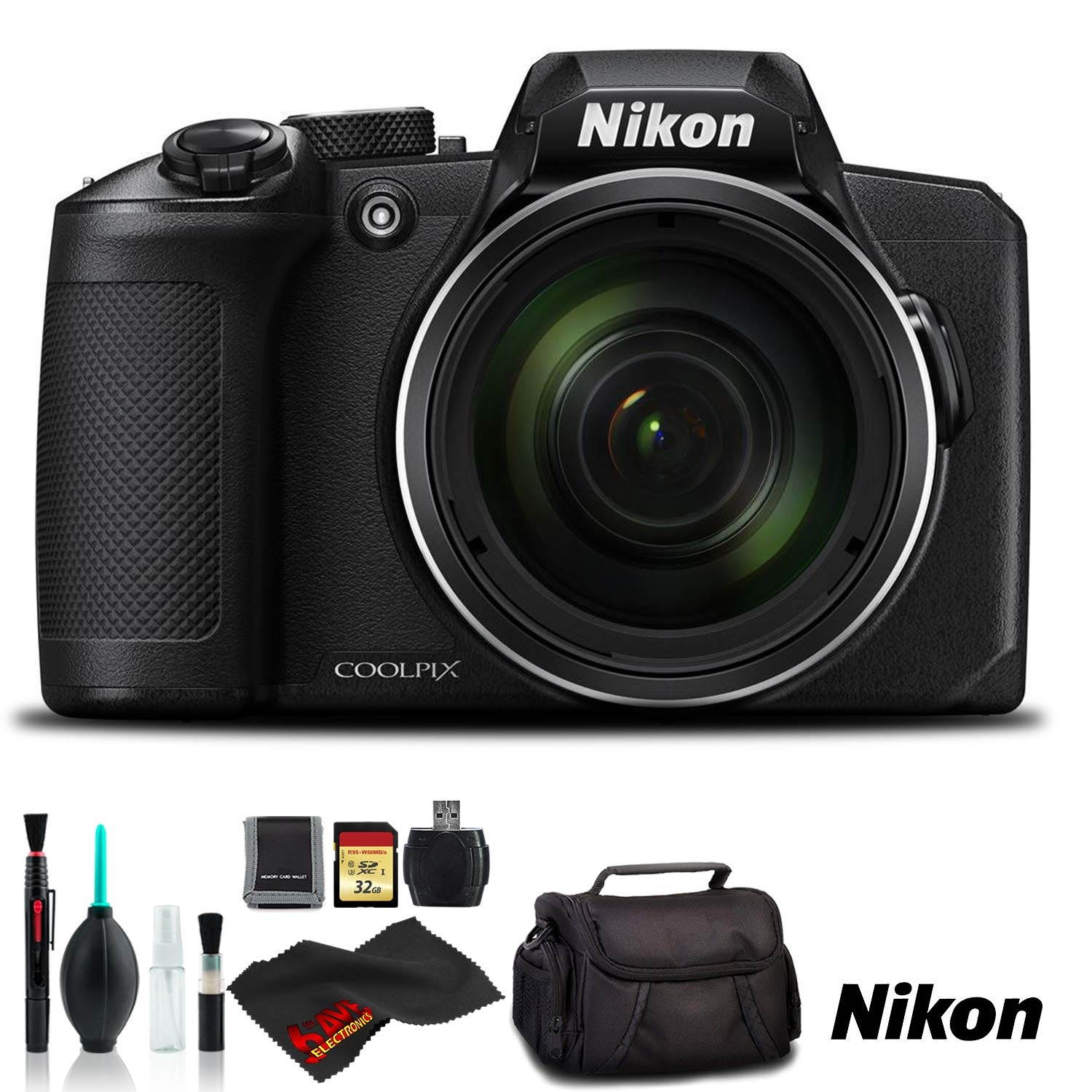 Nikon COOLPIX B600 Digital Camera (Black) (Intl Model) - Ultimate Kit