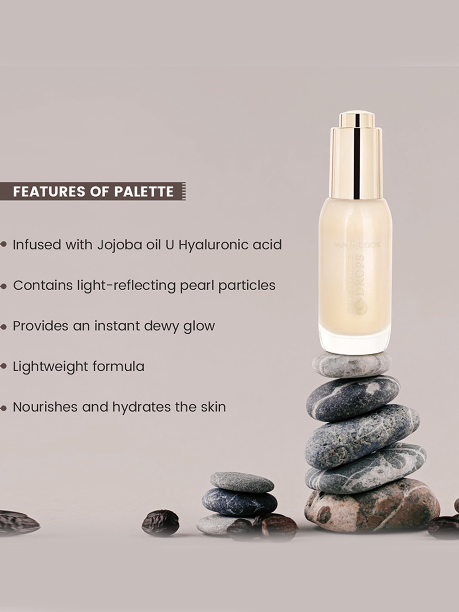 Matt Look lluminating Drops 01 Pearl Beauty - 30 gm