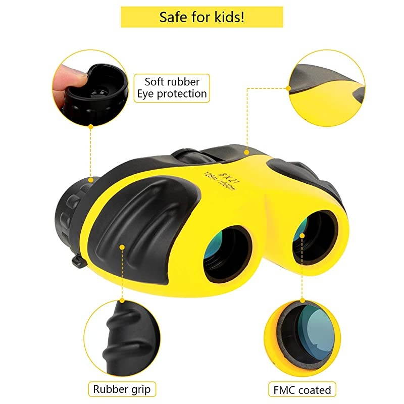 for 5 6 7 8 Year Old Girls, Compact Shockproof Binocular for Kids Toys for Boys Girls Age 4-10 Birthday Present for Kids