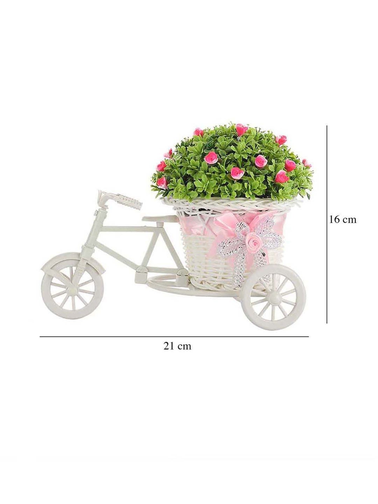 Foliyaj Multicolor Plastic Rickshaw Plant With Small Flowers